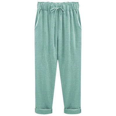 LUISA | Zomerse linnen-katoenen broek voor dames